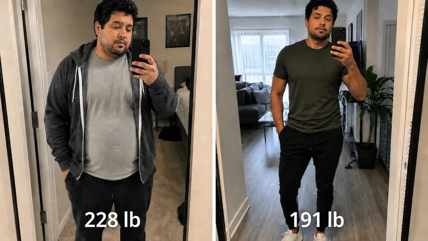 Arnush P. — 37 lbs in 6 months