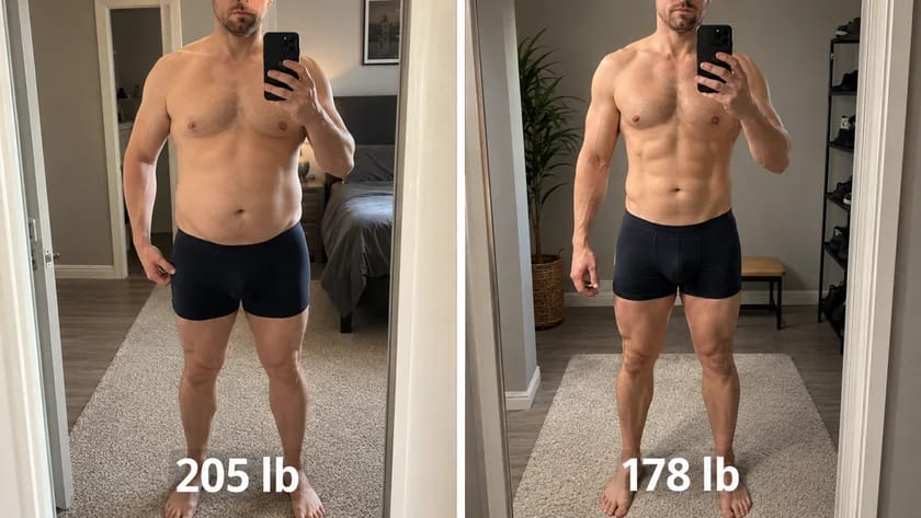 Daniel K. — 27 lbs, muscle definition